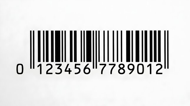Product barcode and EAN number for retail packaging and inventory control
