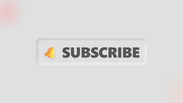 Red subscribe button with bell icon on neutral background