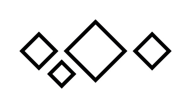PNG Minimalist geometric diamond pattern illustration