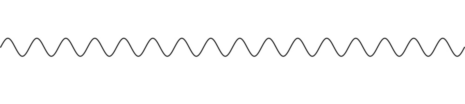 continuous long narrow wavy line pattern