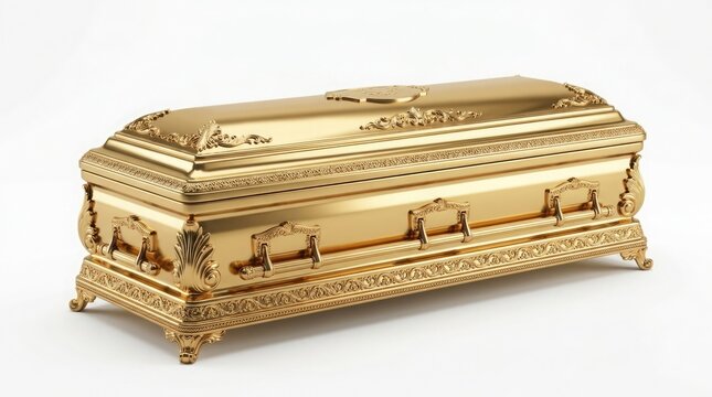An elaborate gilded coffin a stunning example of ancient egyptian funerary art and beliefs regarding the afterlife