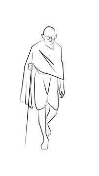 Mahatma Gandhi Jayanti Vector Illustration &ndash; Tribute to the Father of the Nation