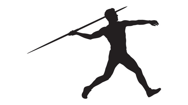Javelin thrower in action athlete athletics sport