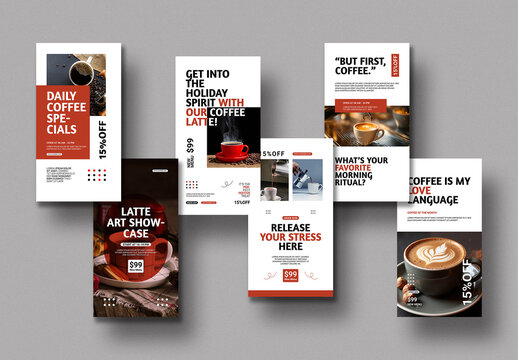 Coffee Shop Social Media Story Template