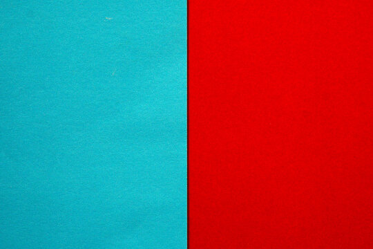 Vibrant blue and red color block background with distinct sections