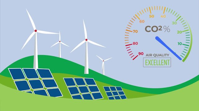 severe air pollution and CO2 emissions to clean air