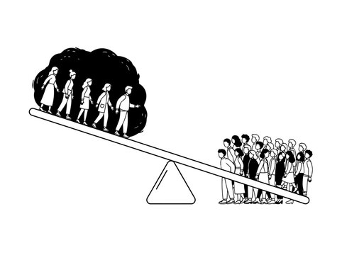 Conceptual Illustration Of Social Inequality