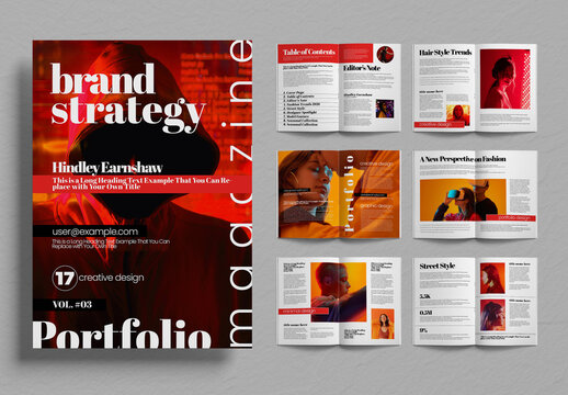 Modern Fashion Magazine Editorial Design