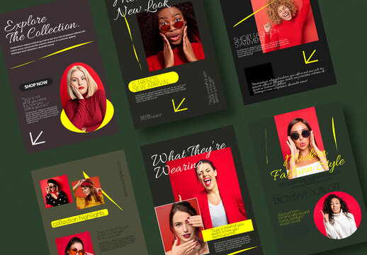 Modern Fashion Social Media Story Template Collection