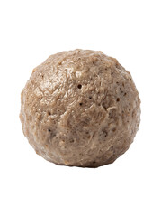 Obraz premium A realistic Indonesian beef meatball with authentic cooked texture isolated for menus advertising and food design.