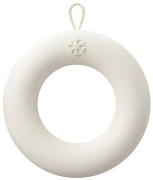 흰색 고리형 크리스마스 미니 오너먼트 에셋
White loop christmas mini ornament asset