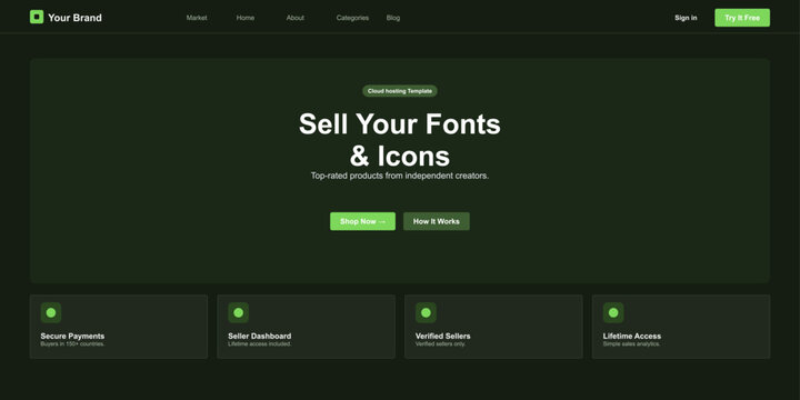 Modern green checkout button with hover effect for websites Vector