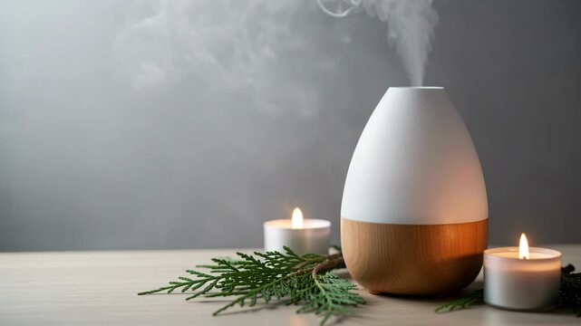 Spa Candle Diffuser Still Life.