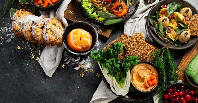 Vegetarian and vegan healty food concept.