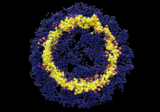 Radial wave made of 3D particles