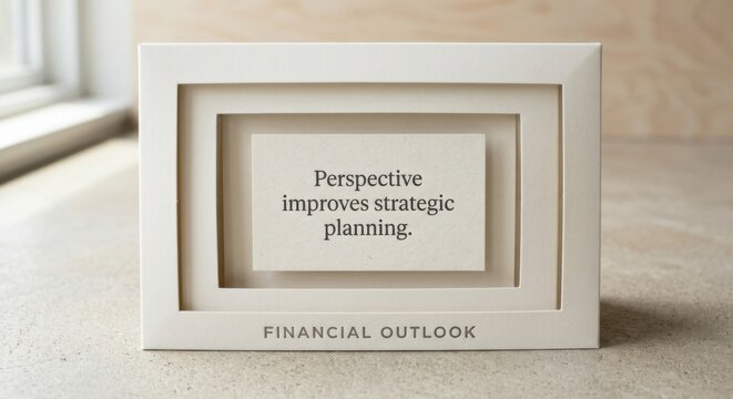 Financial Outlook Card With Strategic Planning Message