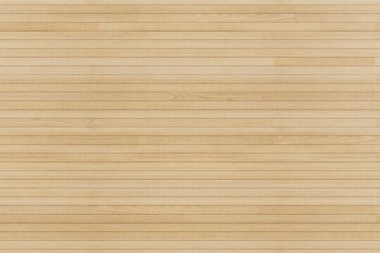 Texture di rivestimento in legno chiaro beige, con doghe orizzontali sottili e linee di giunzione regolari. Ideale come sfondo minimale per interni moderni.
