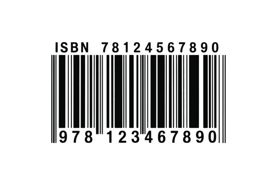 Vector ISBN barcode. Barcode vector illustration. EPS10