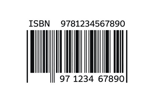 Vector ISBN barcode. Barcode vector illustration. EPS10