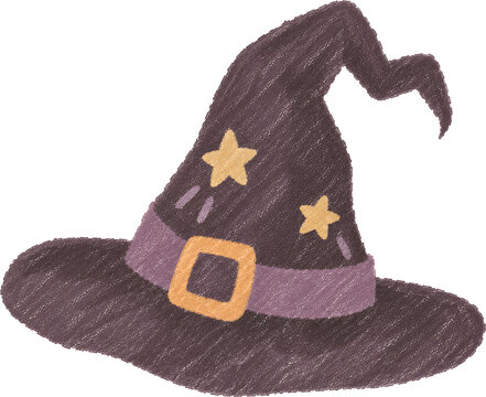 witch hat with crooked tip