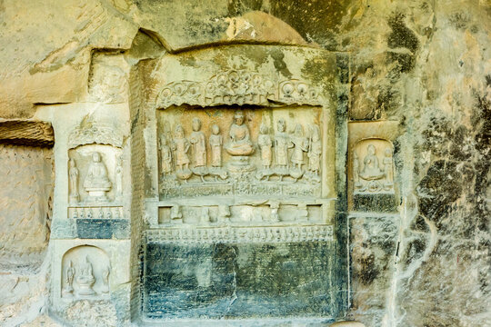 Ancient Buddhist Grotto Stone Carvings, Gongyi Henan China