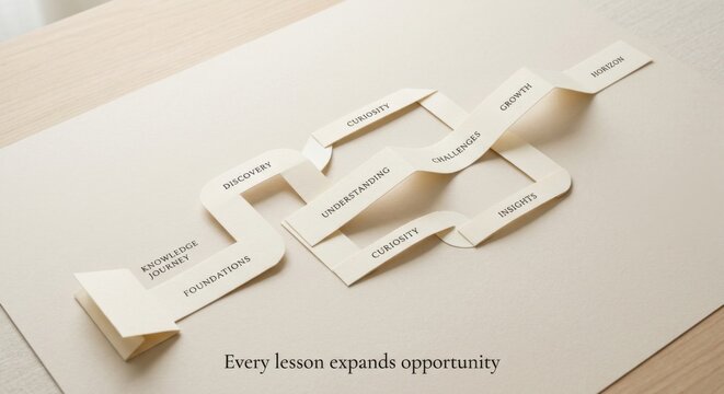 Paper Pathways Representing Learning Journey and Growth with Text Labels
