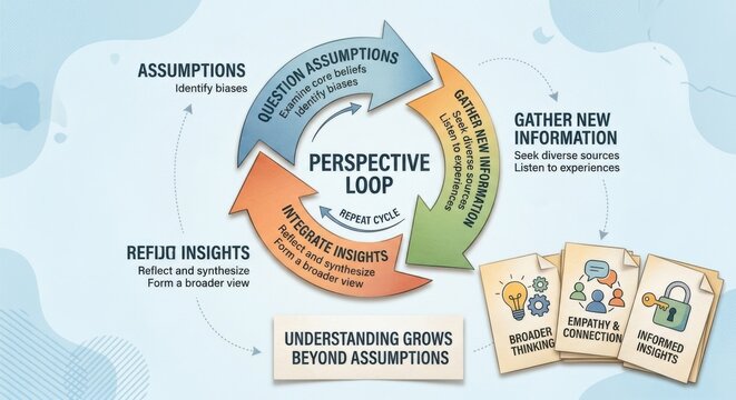 The Perspective Loop: A Cycle of Thinking, Information, and Insights