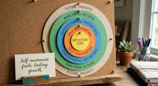 Concentric Circle Diagram for Reflection and Personal Growth