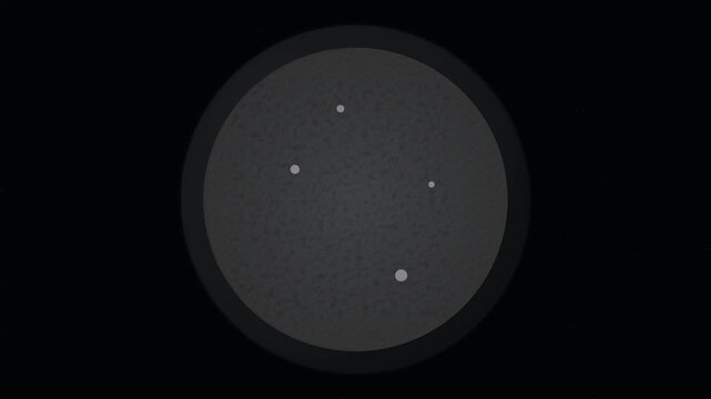 Celestial Half Moon Phase Illustration Glowing in Dark Sky  Night Astronomy.