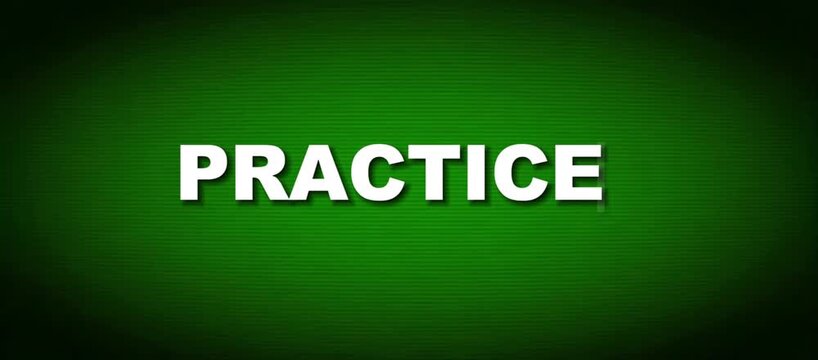 Practice Animated Typography Loop for Skill Development and Continuous Improvement