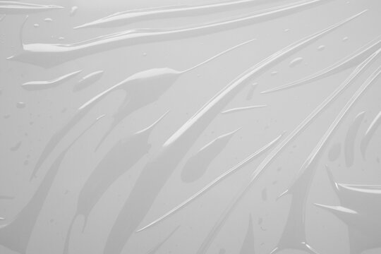 Abstract white plastic film wrap texture background