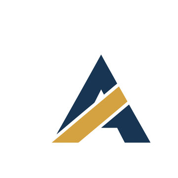 Abstract letter A logo