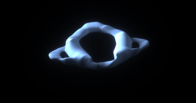 Human C1 atlas vertebra bone anatomy 3d medical animation