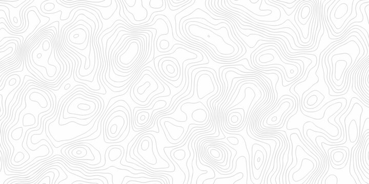 White abstract wave paper spiral area world topography map curved reliefs design. geographic contour map elevation mapping artwork with soft grey lines wallpaper background.