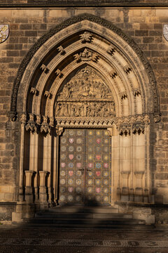Portal of St Peter and St Paul Basilica in Prague