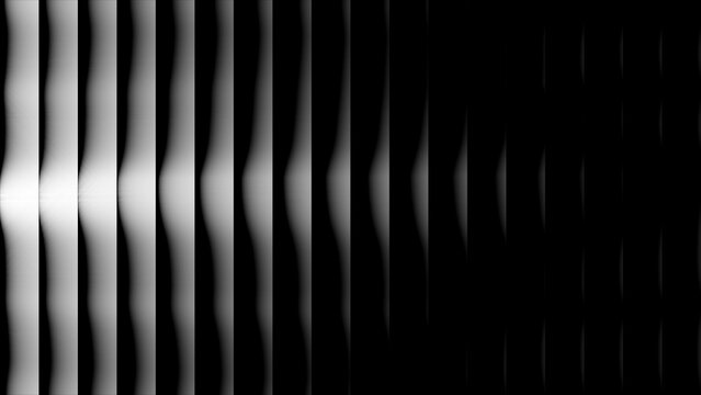 Gradient wave pattern transitions from bright white to deep black