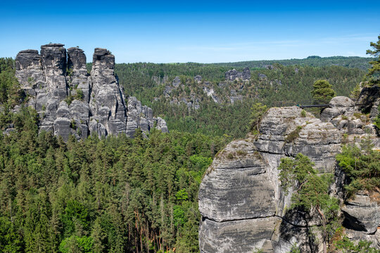 Saxon Switzerland Landscape In Germany