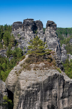 Saxon Switzerland Landscape In Germany