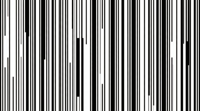 Abstract vertical black and white barcode pattern background, high contrast geometric stripe texture, minimal graphic lines backdrop