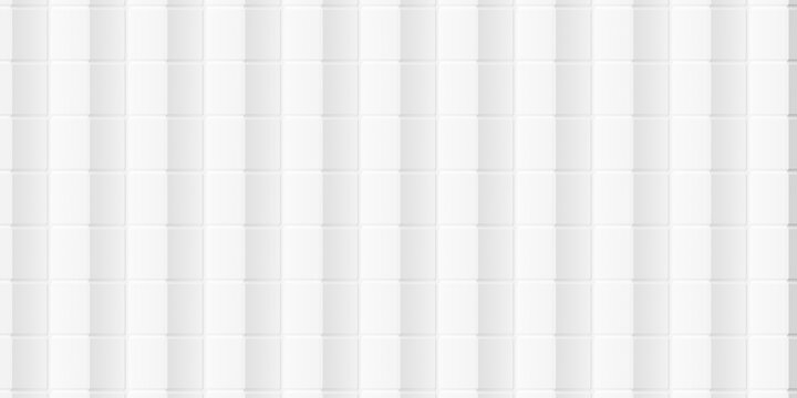 Rows of stacked and turned white cube boxes background wallpaper banner, flat lay top view