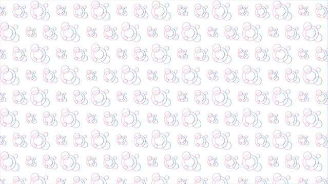 Seamless Pattern With Cute Abstract Shapes And Flowers