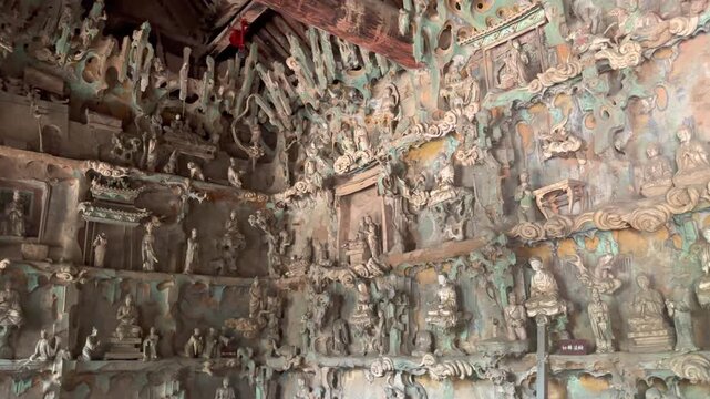 Ming Dynasty painted sculptures at Shuanglin Temple in Pingyao County, Shanxi Province