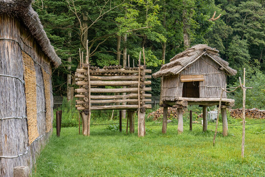 Traditional Ainu Stilt Storehouse Pu Exterior 