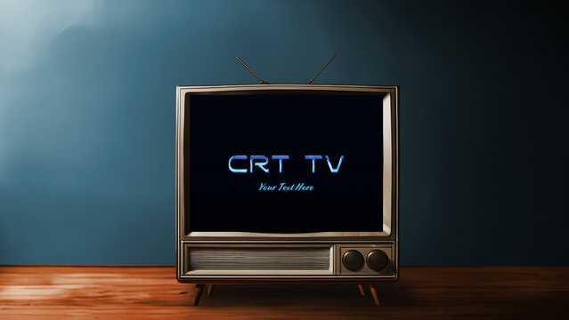 CRT Television Opener Retro Wide Title