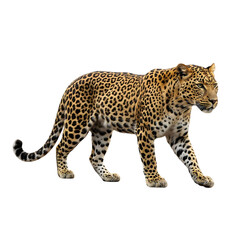 Obraz premium Leopard walking in natural setting