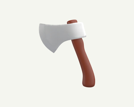 Vector Illustration of a 3d Axe Icon