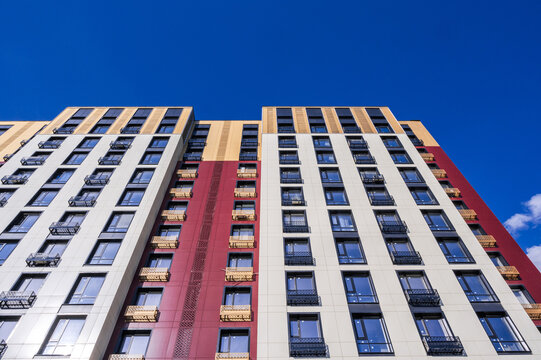 Low angle view of buildings against sky