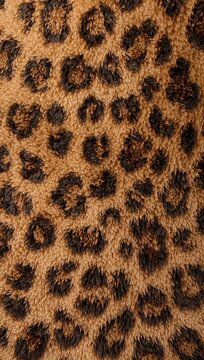 Leopard print textured fabric with brown and black animal pattern.