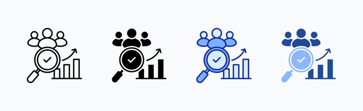 Demand Icon Sheet Multiple Style Collection Isolated Vector