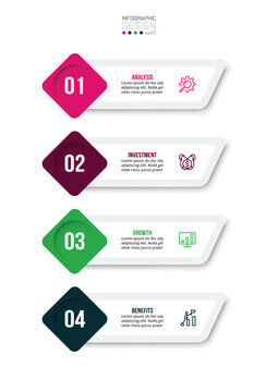 Infographic template for show business and marketing presentation